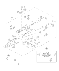 KTM REAR WHEEL HUB CPL.60/65 2000 2000 2008 65 SX 46010010144