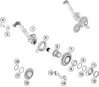 KTM RADIATOR RIGHT 16 2016 150 SX 50435008000