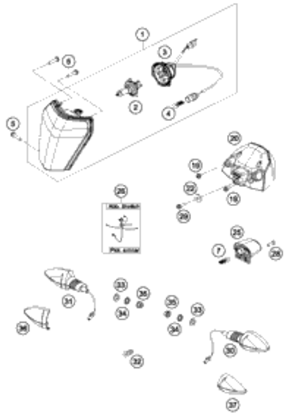 KTM ON TENSIONER PL. CYLINDER HEAD 2007 690 LC4 75029050000