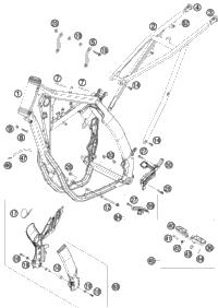 KTM HAND BRAKE CYLINDER CPL. SX 09 09 2013 350 XCF-W 77013001044