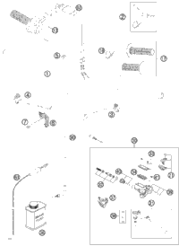 KTM HAND BRAKE CYLINDER CPL. SX 09 09 2013 250 XCF-W 77013001044