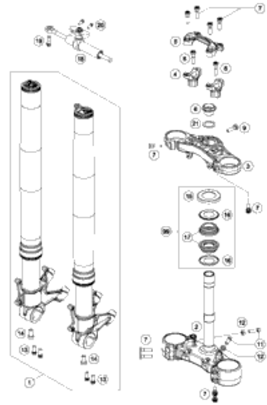 KTM INTERN.BEAR.PULLER 12-16 MM 1995 400 SC 15112018000