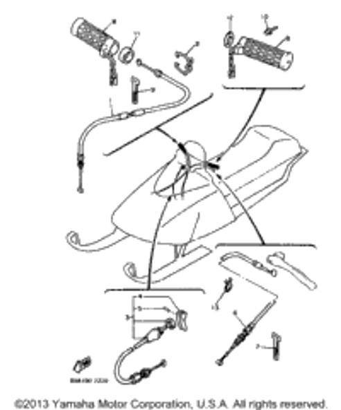 Washer, Plain 1993 VMAX-4 (VX750T) 80Y-23843-00-00