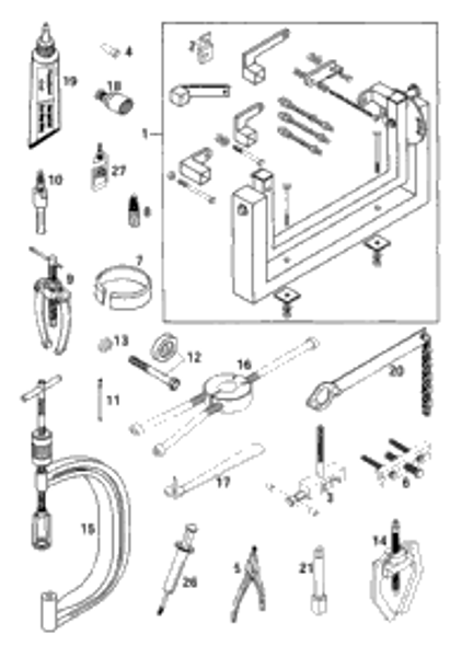 KTM INTERN.BEAR.PULLER 12-16 MM 1995 350 SC 15112018000