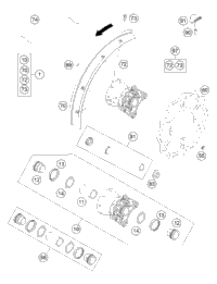 KTM BRAKE DISK REAR D=240MM 2021 690 ENDURO R Chassis 27010060000