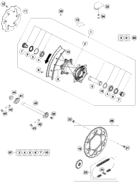 KTM BRAKE DISK REAR D=240MM NEW PART 2019 690 ENDURO R 27010060000