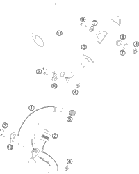 KTM REAR WHEEL HUB CPL.    2004 2004 2011 50 SX Mini 45110010144