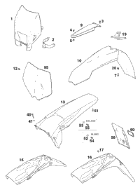 KTM FRONT RIM 1,6X21'' EXCEL AL4 1995 500 SX 54609070100