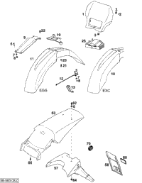 KTM FRONT RIM 1,6X21'' EXCEL AL4 2000 125 SX 54609070100