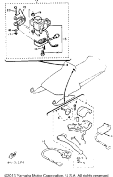 Collar, Lever 1 1992 EXCITER II (EX570S) 802-83913-00-00