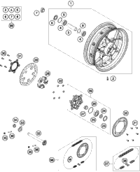KTM CALIPER FRONT WITHOUT PADS 2017 690 DUKE ORANGE 7501301510101