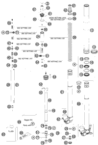KTM Fork outer tube 49,13x577 dt54 db60 natu 2020 500 EXC-F 48601671