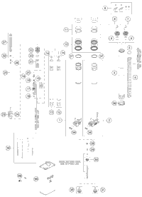KTM Fork outer tube 49,13x577 dt54 db60 natu 2021 500 XCF-W Chassis 48601671