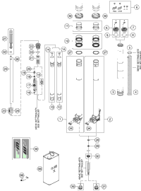 KTM Fork outer tube 49,13x577 dt54 db60 natu 2018 125 SX 48601671