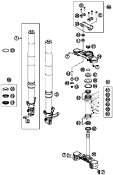 KTM BOT.TRIP.CL.CPL X=20MM/D=60MM 2007 250 XC-W 59001132120