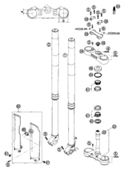 KTM BOT.TRIP.CL.CPL X=20MM/D=60MM 2005 660 Rallye 59001132120