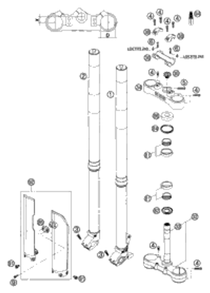KTM BOT.TRIP.CL.CPL X=20MM/D=60MM 2004 450 SMR 59001132120
