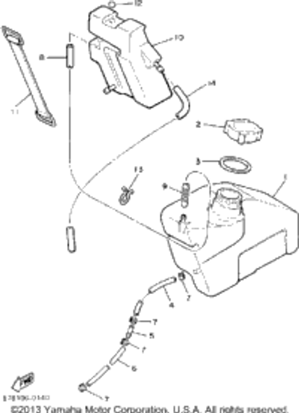 Clamp 1992 BRAVO (BR250S) 90464-16039-00