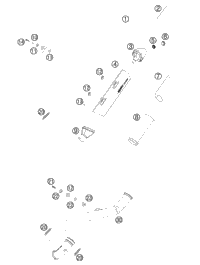 KTM HAND BRAKE CYLINDER CPL.EXC 09 2012 350 EXCF 77013001144