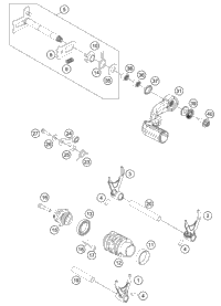 KTM Dash board box 250 18 2018 250 XC-W 55439131100