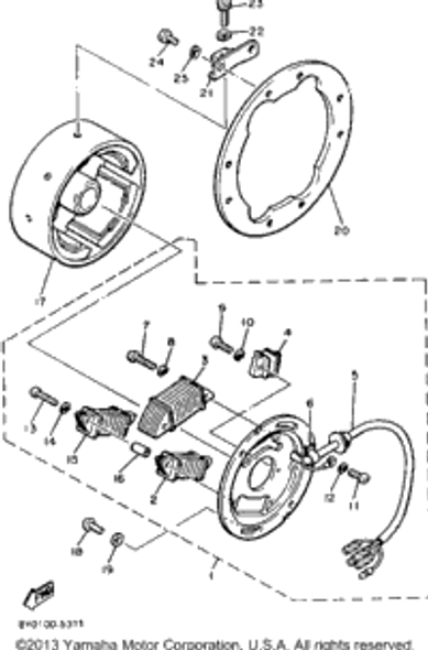 Clamp 1985 SRV (SR540J) 445-81328-20-00