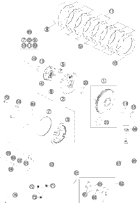 KTM CLUTCH KIT 450 SX-F/EXC 12 12 2012 500 EXC 78132011110