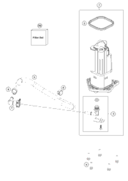 KTM Lockset CPL. 2022 890 DUKE R Chassis 64111066044