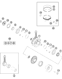 KTM GASKET SET 350 SX-F 2014 350 XCFW 77230099000