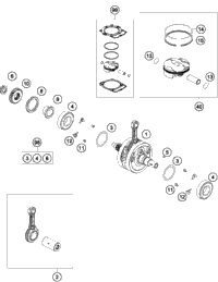 KTM GASKET SET 350 SX-F 2012 350 XCFW 77230099000