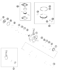KTM GASKET SET 350 SX-F 2012 350 XCF 77230099000