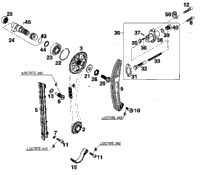 KTM CAMSHAFT CPL. 249/1 LC4-E 625,640 LC4 2005 625 SXC 58336110044