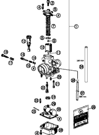 KTM BOT.TRIPLE CLAMP X=18MM/D=57MM 1995 300 EXC 54601032044
