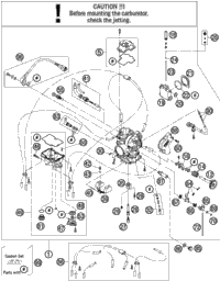 KTM BOT.TRIPLE CLAMP X=18MM/D=57MM 1997 400 LSE 54601032044