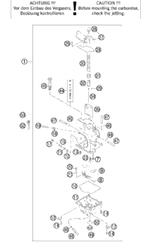 KTM BOT.TRIPLE CLAMP X=18MM/D=57MM 1995 250 EGS 54601032044