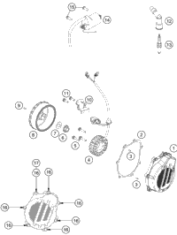 KTM CLUTCH CAGE 2016 500 EXC SIXDAYS 79432001076