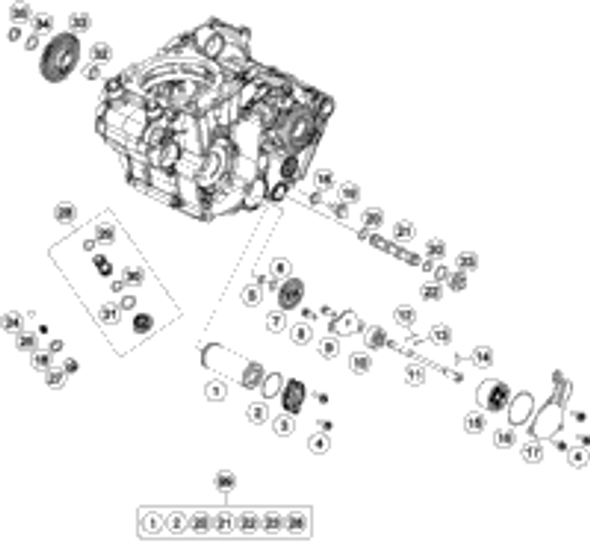 KTM E-STARTER CPL. 0,5KW 2021 500 EXC-F, 500 EXC-F SIX DAYS Engine 79440001000