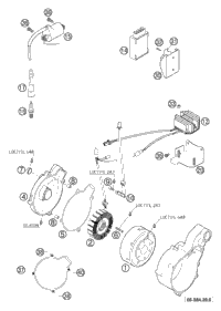 KTM BOTTOM TRIPLE CLAMP D=60MM 09 09 2009 150 SX 5940103101930