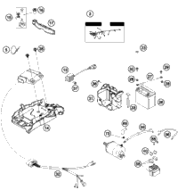 KTM SPEEDOMETER KM/H F. 21''  2005 2005 2007 450 XC-W 54814069000