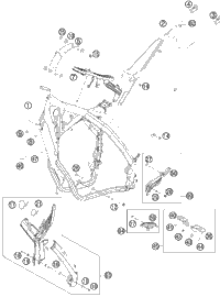 KTM TRIANGLE LEVER CPL. SX  2013 2013 2013 150 XC 7720408014401