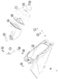 KTM CONNECT. ROD REPAIR SET 2010 65 SX 46230015000