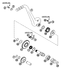 KTM RADIATOR L/S 250 SX-F  07 07 2009 450 EXC USA 77035007100