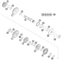 KTM RADIATOR L/S 250 SX-F  07 07 2008 250 XC-F 77035007100