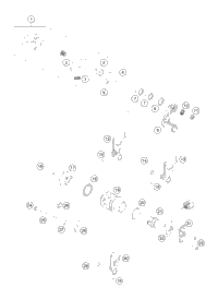 KTM RADIATOR L/S 250 SX-F  07 2007 250 SX-F 77035007100