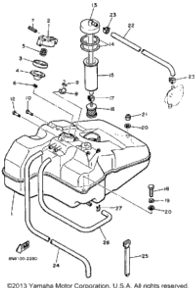 Spring, Torsion 1985 XL-V (XL540J) 90508-10715-00