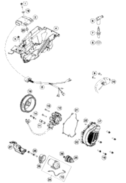 KTM clutch basket SX NEW PART 2019 150 SX 50532001073