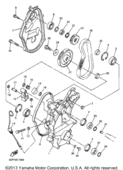 Washer, Plate 1997 VMAX 600 XT (VX600XTA) 90201-10321-00