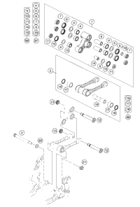 KTM CAMSHAFT EXHAUST W. DEKO CPL 2012 350 XCFW 77536010044