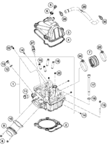 KTM CAMSHAFT CPL. WITH DECO 2017 450 SX-F 79436010044