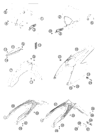 KTM FRONT HUB CPL. SX SILVER  03 2002 540 SXS Racing 5480901004491