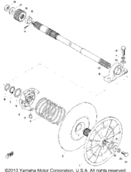 Washer, Plate 1975 SR292 90201-10321-00